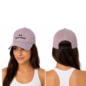 Under Armour Baseball Cap Light Purple Heathered Logo Hat OSFA Athleisure 105-02